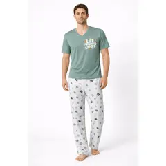 EMPIJAMADAS - PIJAMA HOMBRE MANGA CORTA