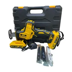 GENERICO - Sierra Espada Recíproca 48V Brushless SE48DK + 2 Baterías 6Ah