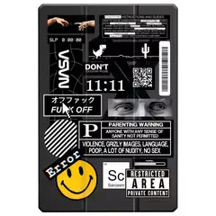 PHONETIFY - Funda Plegable para Samsung Galaxy Tab S11 Ultra con Diseño Restricted Area