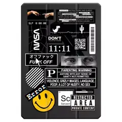 PHONETIFY - Funda Plegable para Samsung Galaxy Tab S10 Plus con Diseño Restricted Area