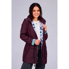 MISTER JACK - Chaqueta Parka Classic Vinotinto Storm