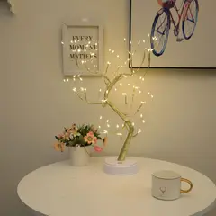 HOGAR DE MIS SUENOS - Lámpara Árbol LED Decorativa de Mesa