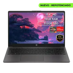 HP - Portátil 255 G10 Ryzen 3 7320u 16gb 512gb Hd 15.6 Negro