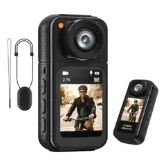 TECNOHOGAR JS - Cámara Deportiva Wi-Fi Mini Sport Cam Full HD con Lente Magnética y Conectividad Inalámbrica