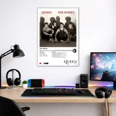 PRINTKING - Cuadro Queen - The Works - 1984 30x42cm A3 Afiche Póster