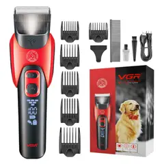 VGR - Máquina Cortar Pelo Perros Mascotas V-208 Luz Cerámica