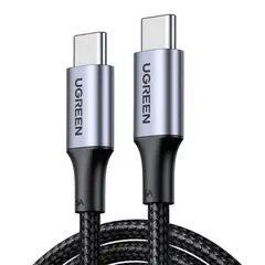 UGREEN - Cable de Datos y Carga Rapida 100W USB-C a USB-C de Aluminum 5A, 480Mbps Negro 2MT
