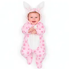 BABY KDS - Mameluco Ovejero Esquimal Termico Bebe - rosado