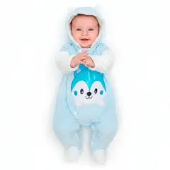 BABY KDS - Mameluco Ovejero Esquimal Termico Bebe - Azul