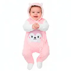 BABY KDS - Mameluco Ovejero Esquimal Termico Bebe - rosado