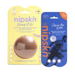NIPSKIN - Kit Cubrepezones Pareja Anti-Roce Desechable Él + Sin Adhesivo Ella - Nipskin®