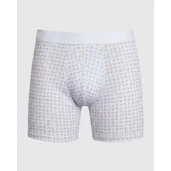 PATPRIMO - Bóxer Medio Con Estampado X1 Para Hombre Blanco