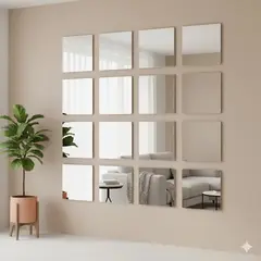 DECOR - ESPEJO ADHESIVO DECORATIVO FLEXIBLE x 15