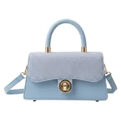 GENERICO - Bolso Mini Cleef Azul Para Mujer En Cuero Sintetico Excelente Calidad