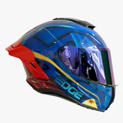 EDGE HELMETS - CASCO EDGE SHANGHAI CERTIFICADO ECE2206 SUPERMAN BRILLO