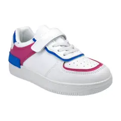 PRICE SHOES - PriceShoes tenis de moda con velcro infantiles para niñas 624AB52FUCSIA