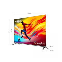 Hyundai - Televisor 58" 147 cm 4K QLED Smart Google Gris HYLED5813QG