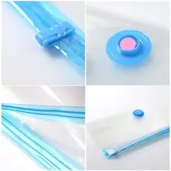 GENERICO - Bolsas Zebbris Empaque Al Vacio + Vacum Bomba Ahorrador De Espacio