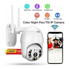 GENERICO - Cámara De Seguridad Domo Exterior Ip Wifi 360° V Noct Jortan Color Blanco