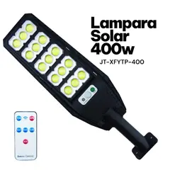 GENERICO - Lámpara Solar LED 400W JT-XFYTP Iluminación Potente sin Consumo Eléctrico