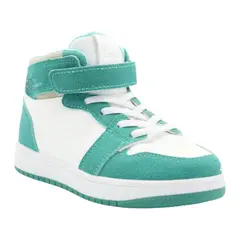 PRICE SHOES - PriceShoes Tenis de moda para niño estilo bota 624AB54VERDE