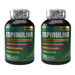 NATURAL ENERGY PRODUCTS - Espirulina con Invima Energía y Detox x 1000 mg