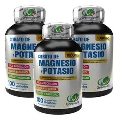 NATURAL ENERGY PRODUCTS - Citrato de Magnesio y Potasio Americano Recuperación Muscular x 1000 mg