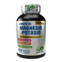 NATURAL ENERGY PRODUCTS - Citrato de Magnesio y Potasio Americano con Invima Energía y Vitalidad x 1000 mg