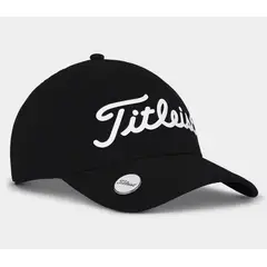 TITLEIST - Gorra Golf Ball Marker Negro maca magnetica en la visera