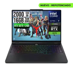 LENOVO - PORTATIL LEGION PRO 5 INTEL CORE U9-275HX RTX 5070TI SSD 2TB RAM 16GB 16" OLED WQXGA