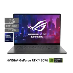ASUS - Portátil Rog GU605CP-QR007W Intel Core Ultra 9 285h Ram 32gb Ssd 1 Tb RTX 5070 OLED