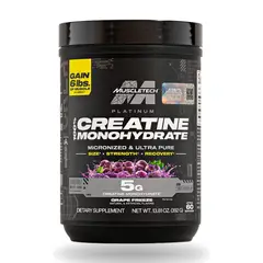 MUSCLETECH - Creatina Platinum 5g Uvas - 60 Servicios