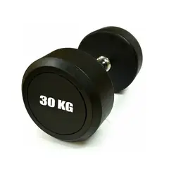 GENERICO - Pesa Mancuerna Encauchetada Redonda 30 Kg Unidad Gym