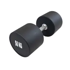 GENERICO - Pesa Mancuerna Encauchetada Redonda 50 Kg Unidad Gym