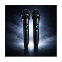 GENERICO - Micrófono Inalámbrico Profesional X2 Andowl Q-MIC06 VHF Recargable