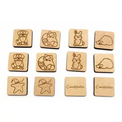 GENERICO - Juego de Memoria Parejas - Infantil en MDF