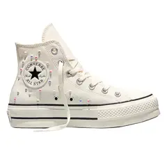 CONVERSE - Tenis Botas Chuck Taylor All Star Lift Mujer-Beige