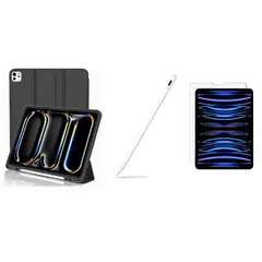 GENERICO - Forro Funda Smart Case Para ipad pro 2018- 2022 + Lapiz + vidrio