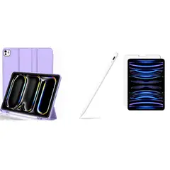GENERICO - Forro Funda Smart Case Para ipad pro 2018- 2022 + Lapiz + vidrio