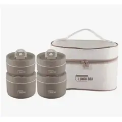 GENERICO - Set lonchera y porta comidas x4
