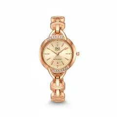 Q&Q - Reloj Oro Rosa F337J010Y Acero Inoxidable Original + Caja