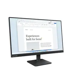 Lenovo - Monitor L24-4E 23.8 Full HD 100Hz Estudiantes, Oficina en Casa y Espacios Eficientes