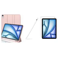 GENERICO - Forro Smart Case para Ipad Air 11 M2- M3 con Lapiz Y