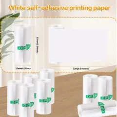 GENERICO - Rollo de cinta sticker para mini impresora