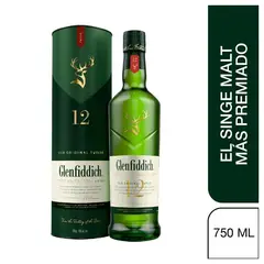 GLENFIDDICH - WHISKY SINGLE MALT 12 AÑOS 750 ML