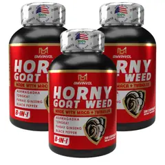 NATURAL MEDICINE - Hierba de Cabra Americana - Energía y Rendimiento x3