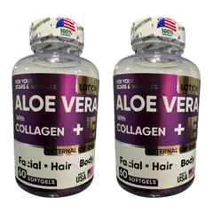 NATURAL MEDICINE - Aloe Vera + Colágeno y Vitamina E - Belleza Natural x2