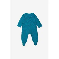 NATO - Pijama Básica para bebé Colección Ambiental color aguamarina con estampado en loros