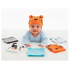 BABY KDS - Set semanario gorros bebe glotoncitos niño - multicolor