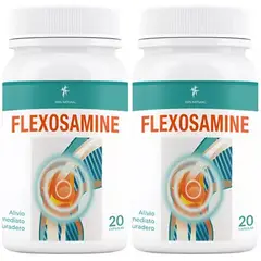 GENERICO - 2 FLEXOSAMINE ELIMINA EL DOLOR ARTICULAR GLUCOSAMINA ORIGINAL 20 CAPS
